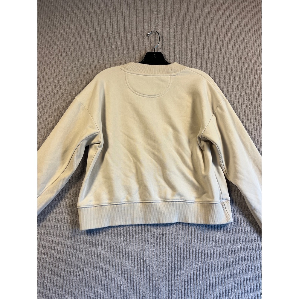 Vuori Restore Cardigan Womens M or S Cream Button Front V-Neck Sweatshirt - Picture 5 of 8